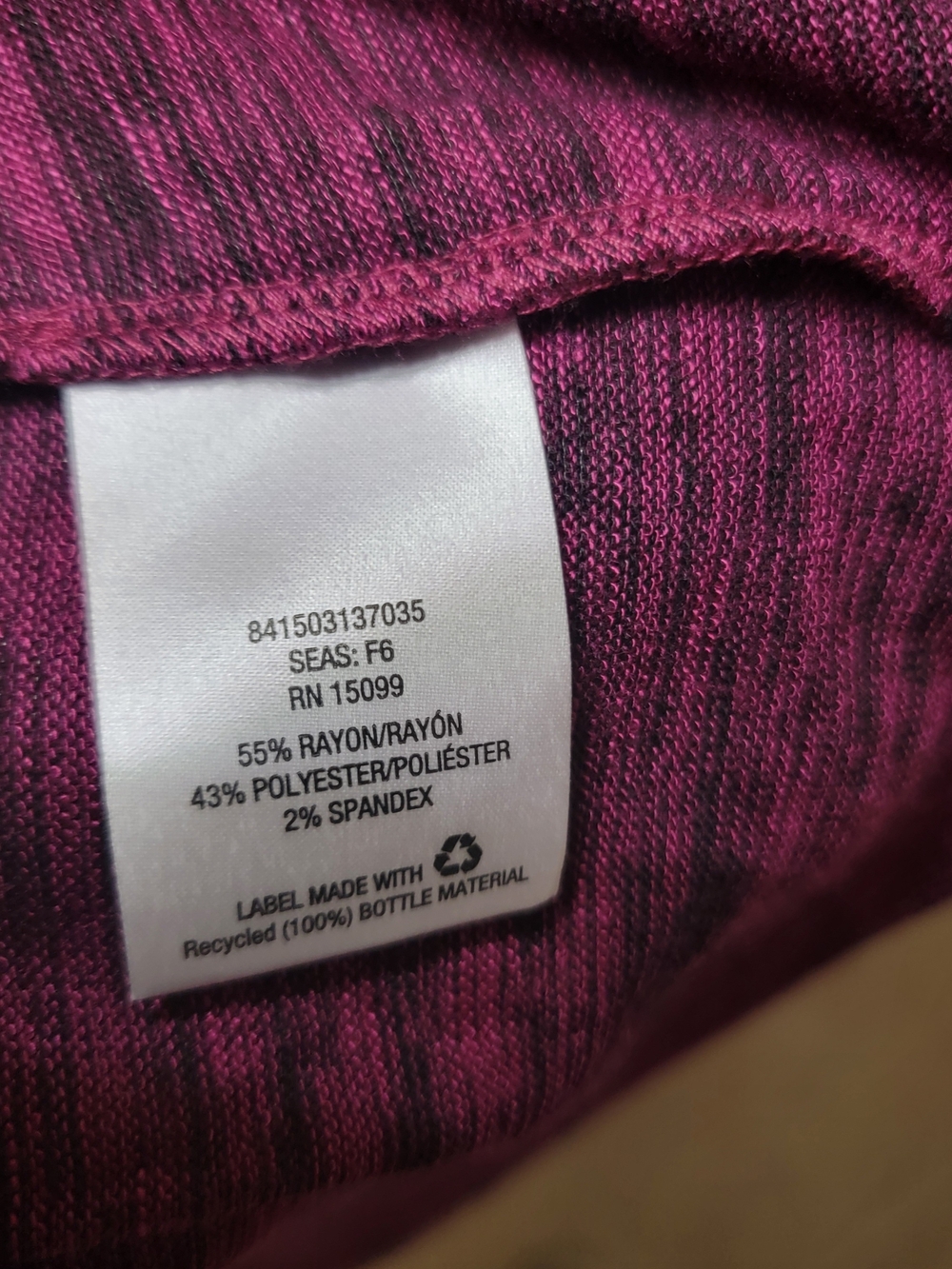 Laura Scott Open-Front Space-Dye Cardigan - Raspberry Color - Picture 5 of 6